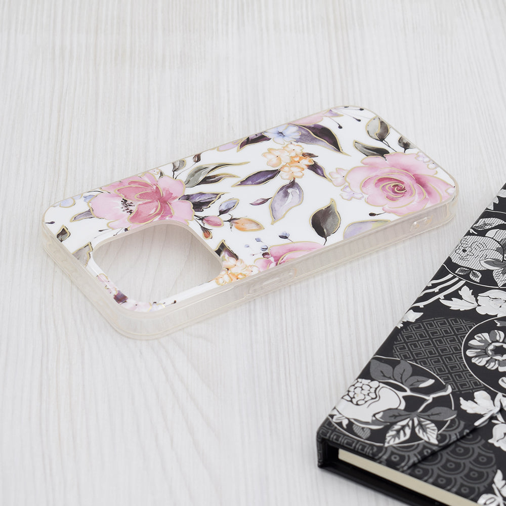 Husa pentru Apple iPhone 15 Pro, Techsuit, Marble, Alba