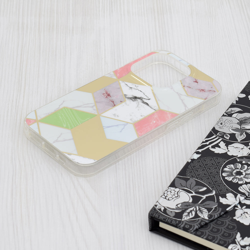 Husa pentru Apple iPhone 15 Pro, Techsuit, Marble, Mov
