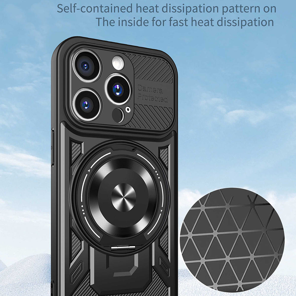 Husa pentru Apple iPhone 15 Pro, Techsuit, RuggedCam, Mov