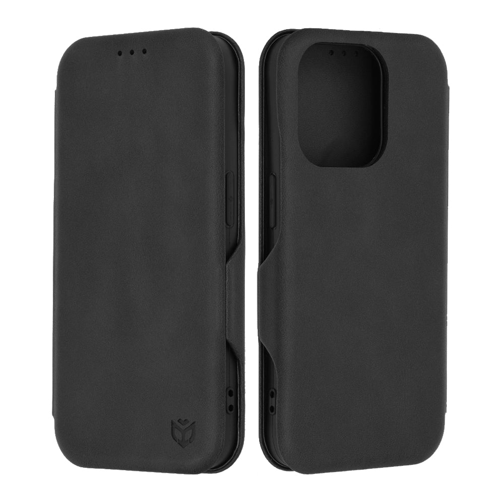 Husa pentru Apple iPhone 15 Pro, Techsuit, Safe Wallet Plus, Neagra