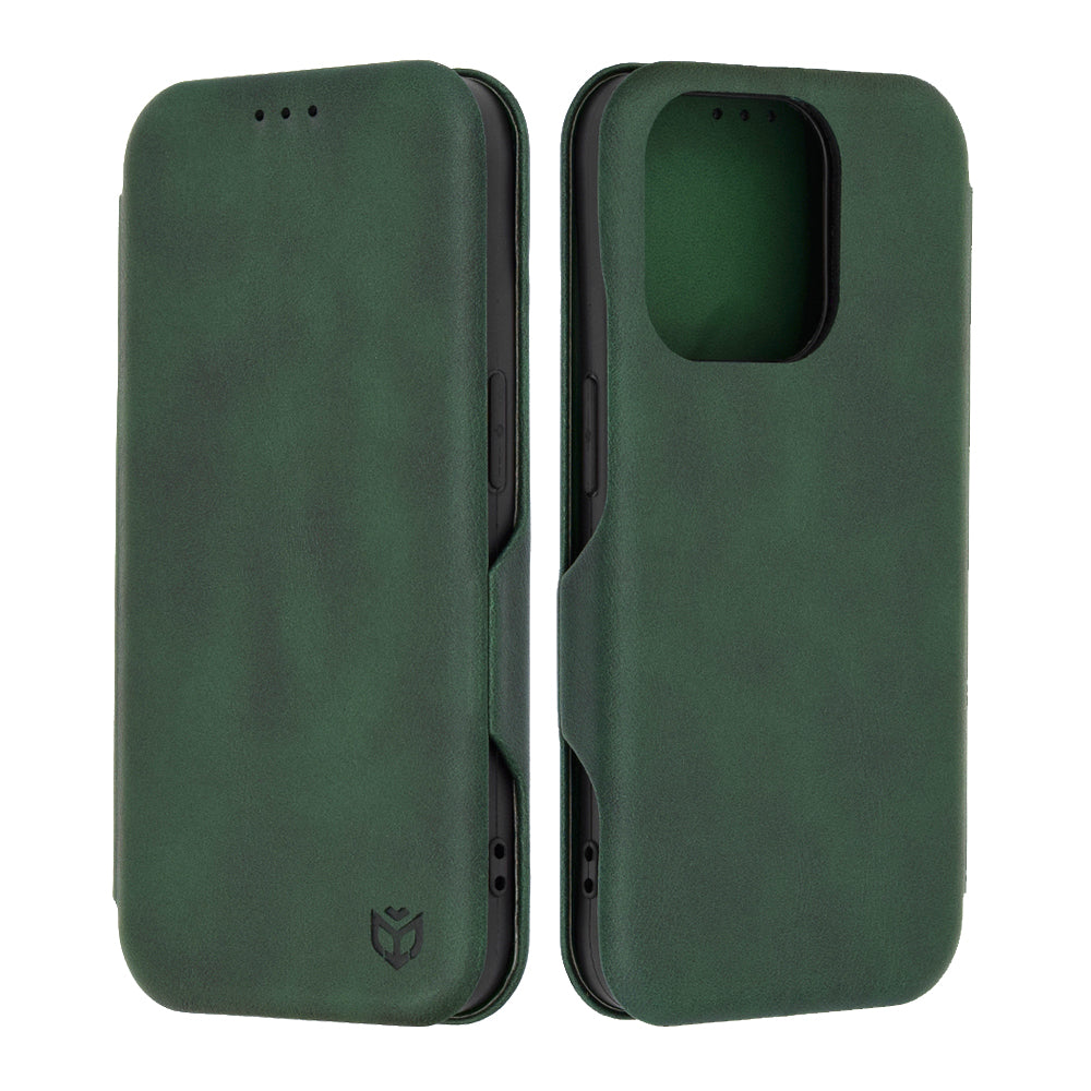 Husa pentru Apple iPhone 15 Pro, Techsuit, Safe Wallet Plus, Verde