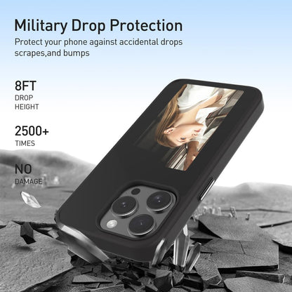 Husa pentru Apple iPhone 15 Pro, Techsuit, SmartScreen NFC, Neagra