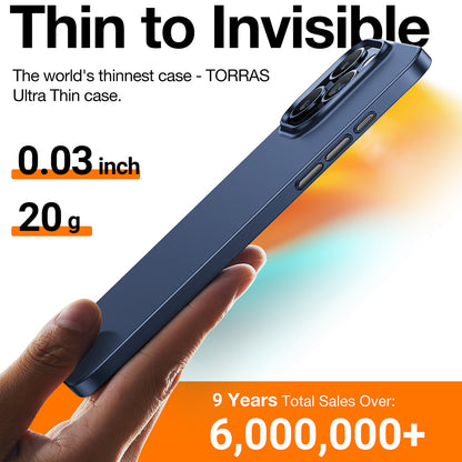 Husa pentru Apple iPhone 15 Pro, Torras, OriginFit, Bleumarin