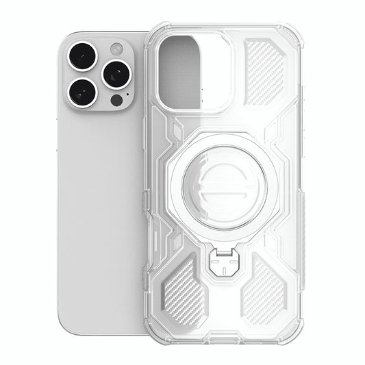 Husa pentru Apple iPhone 15, Techsuit, Carbon Shield Pro, Alba