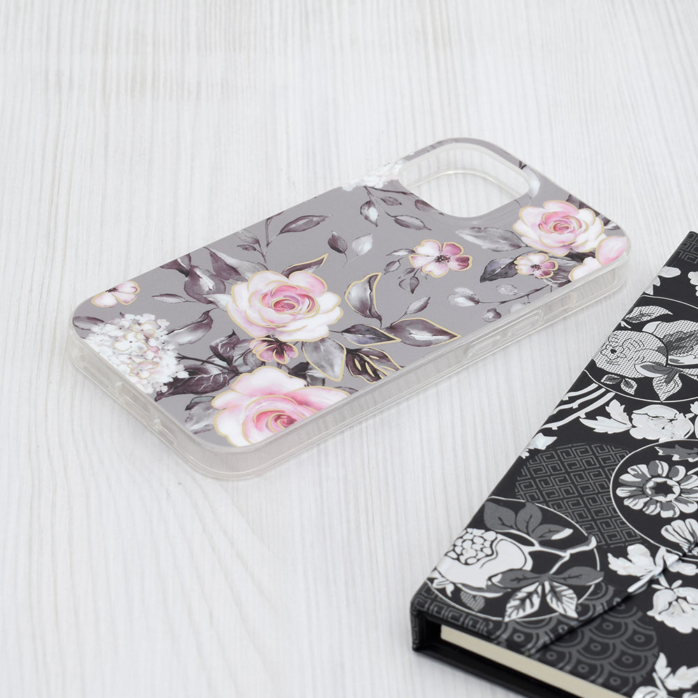 Husa pentru Apple iPhone 15, Techsuit, Marble, Gri
