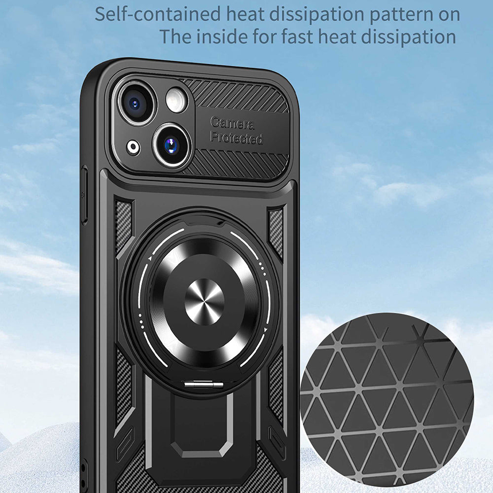 Husa pentru Apple iPhone 15, Techsuit, RuggedCam, Gri