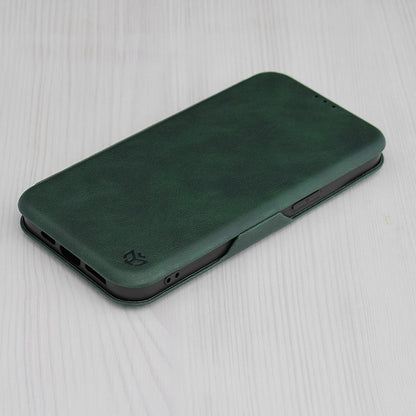 Husa pentru Apple iPhone 15, Techsuit, Safe Wallet Plus, Verde