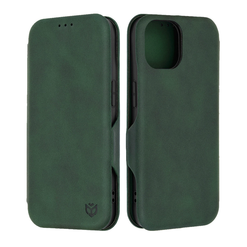Husa pentru Apple iPhone 15, Techsuit, Safe Wallet Plus, Verde