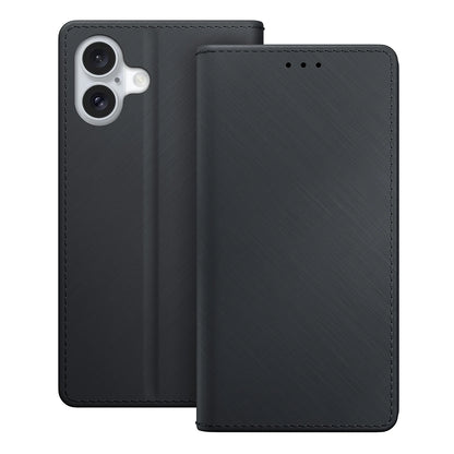 Husa pentru Apple iPhone 16, 3MK, Wallet, Neagra