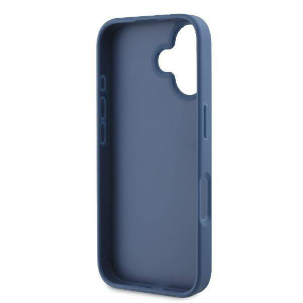 Husa pentru Apple iPhone 16, Guess, 4G Bottom Stripe, Albastra