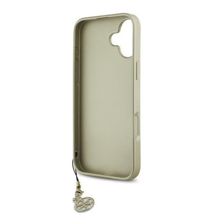 Husa pentru Apple iPhone 16, Guess, 4G Charm, Maro