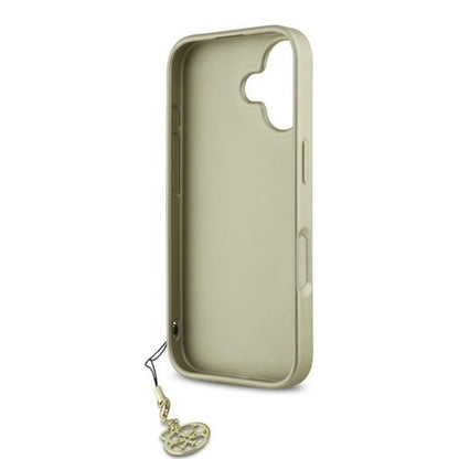 Husa pentru Apple iPhone 16, Guess, 4G Charm, Neagra