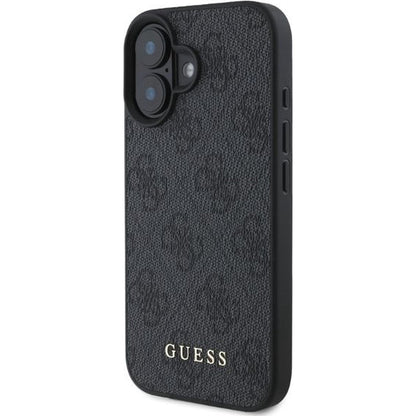 Husa pentru Apple iPhone 16, Guess, 4G Classic, Neagra