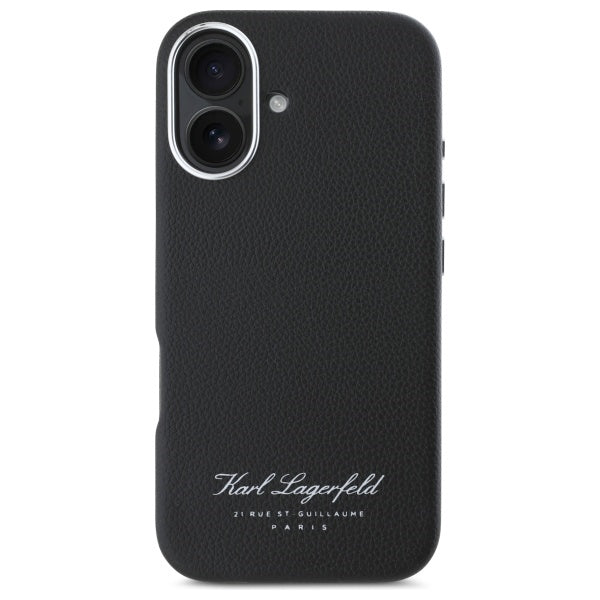 Husa pentru Apple iPhone 16, Karl Lagerfeld, RSG, Neagra