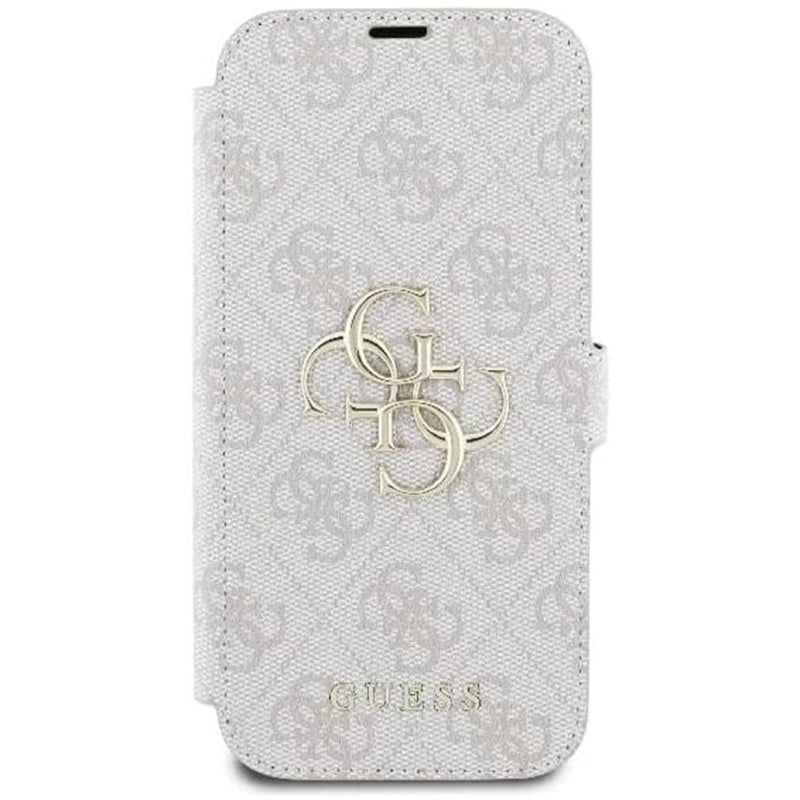 Husa pentru Apple iPhone 16 Plus, Guess, 4G Book, Roz