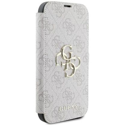 Husa pentru Apple iPhone 16 Plus, Guess, 4G Book, Roz