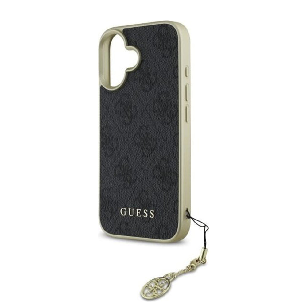 Husa pentru Apple iPhone 16 Plus, Guess, 4G Charm, Neagra