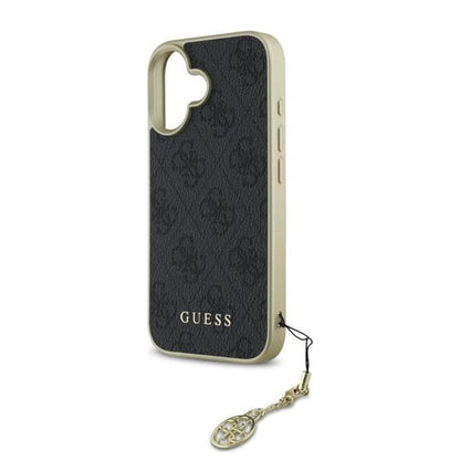 Husa pentru Apple iPhone 16 Plus, Guess, 4G Charm, Neagra