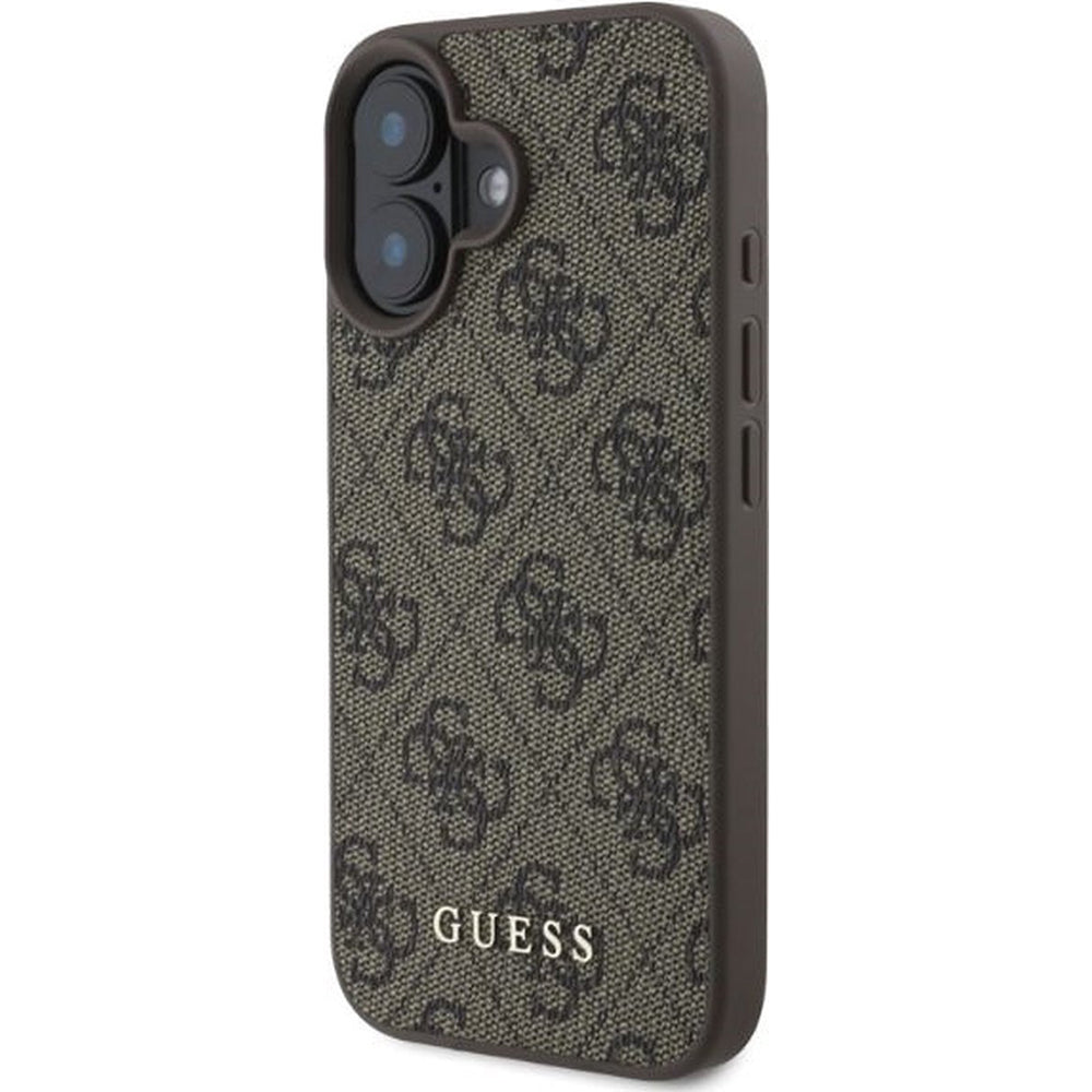 Husa pentru Apple iPhone 16 Plus, Guess, 4G Classic, Maro