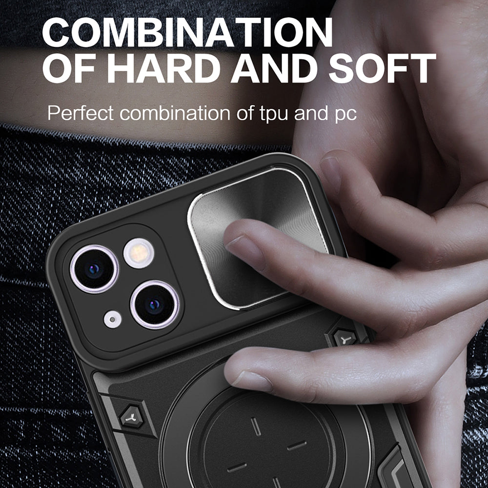 Husa pentru Apple iPhone 16 Plus, Techsuit, CamGuard Pro, Neagra
