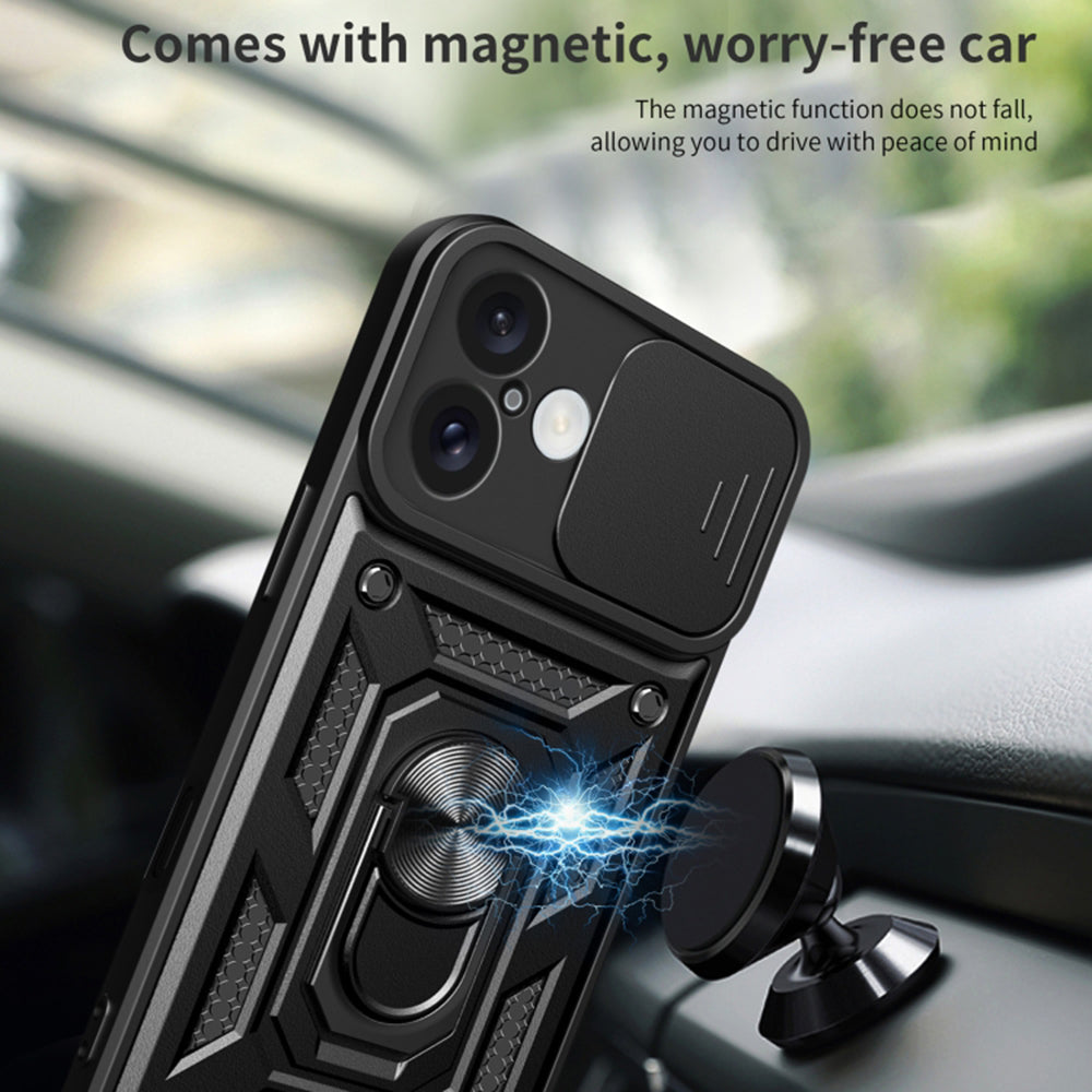 Husa pentru Apple iPhone 16 Plus, Techsuit, CamShield, Albastra
