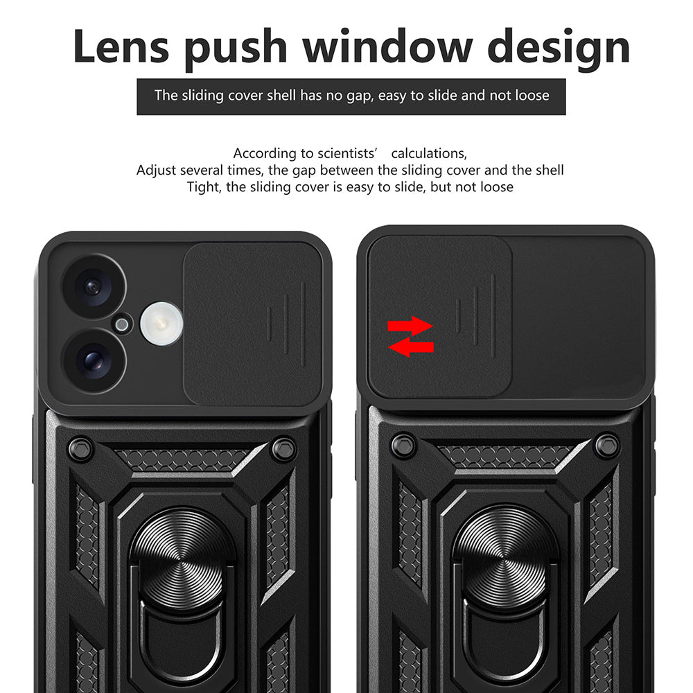 Husa pentru Apple iPhone 16 Plus, Techsuit, CamShield, Roz