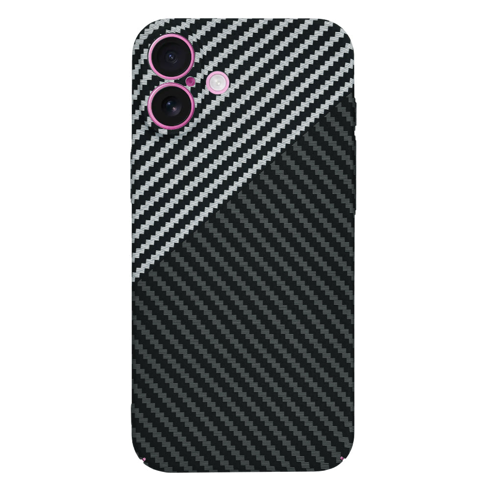 Husa pentru Apple iPhone 16 Plus, Techsuit, Carbonite FiberShell, Neagra Gri