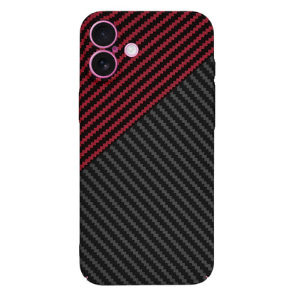 Husa pentru Apple iPhone 16 Plus, Techsuit, Carbonite FiberShell, Neagra Rosie