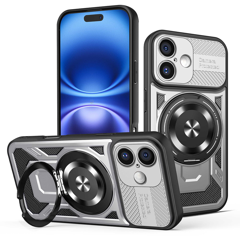 Husa pentru Apple iPhone 16 Plus, Techsuit, RuggedCam, Gri
