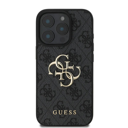 Husa pentru Apple iPhone 16 Pro, Guess, 4G Big Logo, Neagra