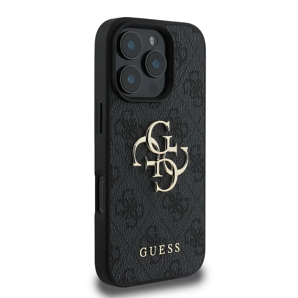 Husa pentru Apple iPhone 16 Pro, Guess, 4G Big Logo, Neagra
