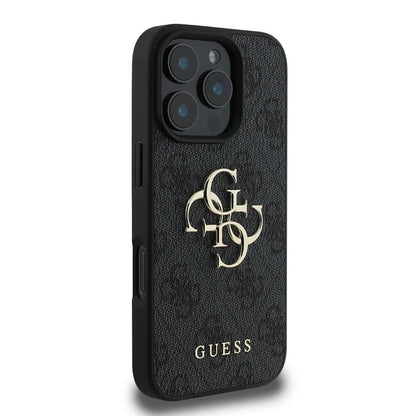 Husa pentru Apple iPhone 16 Pro, Guess, 4G Big Logo, Neagra