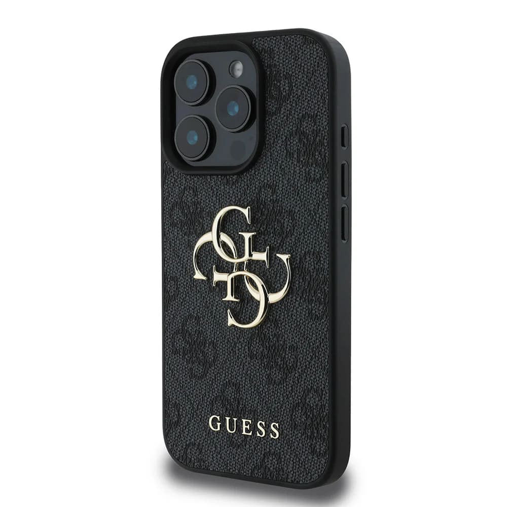 Husa pentru Apple iPhone 16 Pro, Guess, 4G Big Logo, Neagra