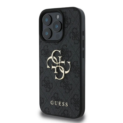 Husa pentru Apple iPhone 16 Pro, Guess, 4G Big Logo, Neagra