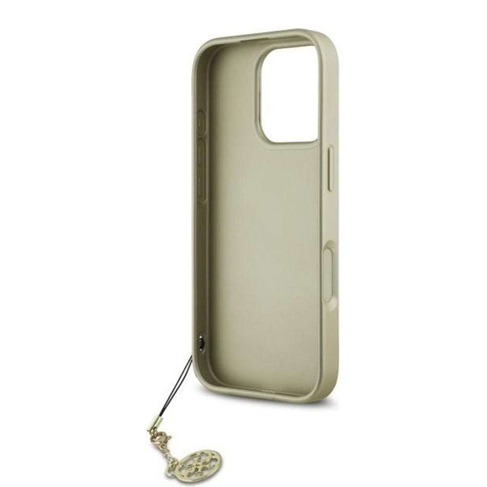 Husa pentru Apple iPhone 16 Pro, Guess, 4G Charm, Neagra