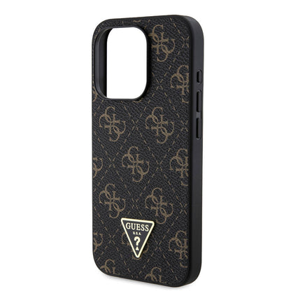 Husa pentru Apple iPhone 16 Pro, Guess, 4G Triangle Logo, Alba