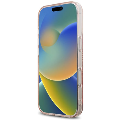 Husa pentru Apple iPhone 16 Pro, Karl Lagerfeld, IML Rhinestones Karl's Head, Roz