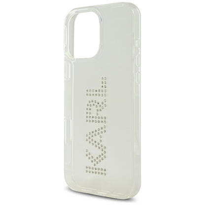 Husa pentru Apple iPhone 16 Pro, Karl Lagerfeld, IML Rhinestones Transparent Logo, Transparenta