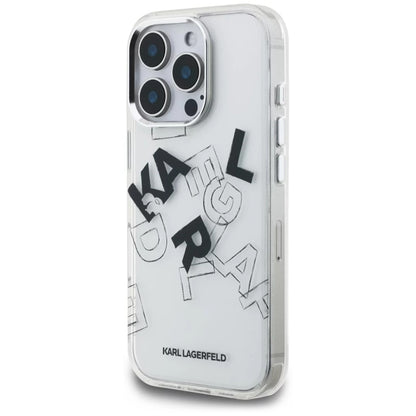 Husa pentru Apple iPhone 16 Pro, Karl Lagerfeld, IML Sketched Graphic Logo, Transparenta