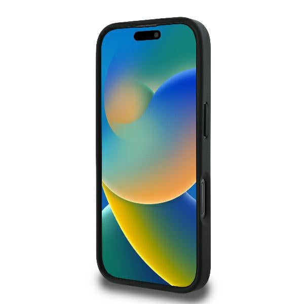 Husa pentru Apple iPhone 16 Pro, Karl Lagerfeld, Monogram Karl & Choupette's Heads, Neagra