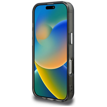 Husa pentru Apple iPhone 16 Pro Max, Karl Lagerfeld, IML Aquarelle Logo Choupette, Neagra