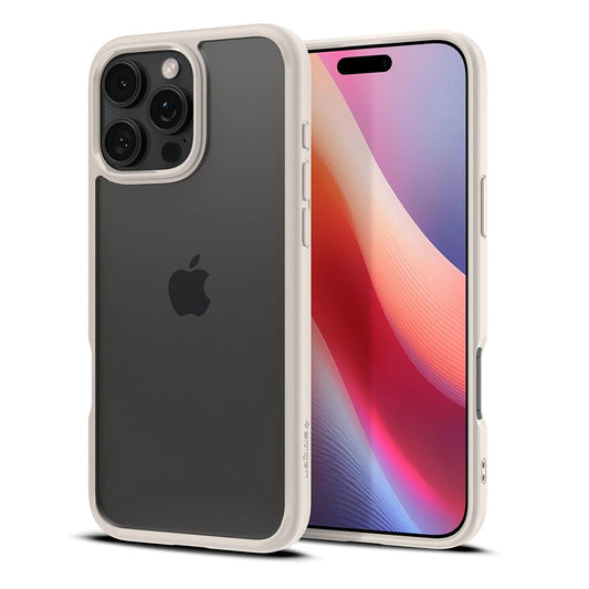 Husa pentru Apple iPhone 16 Pro Max, Spigen, Ultra Hybrid, Bej ACS08385