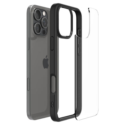 Husa pentru Apple iPhone 16 Pro Max, Spigen, Ultra Hybrid, Neagra Mata ACS07996