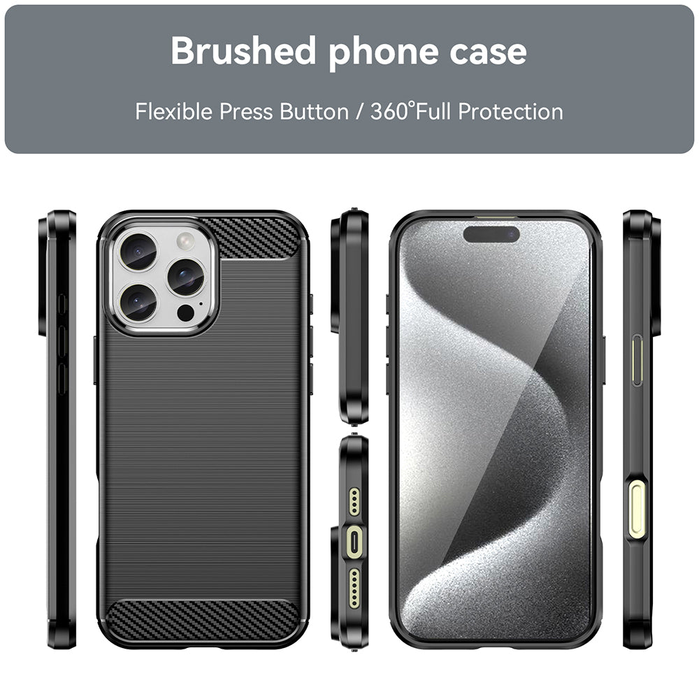 Husa pentru Apple iPhone 16 Pro Max, Techsuit, Carbon, Neagra