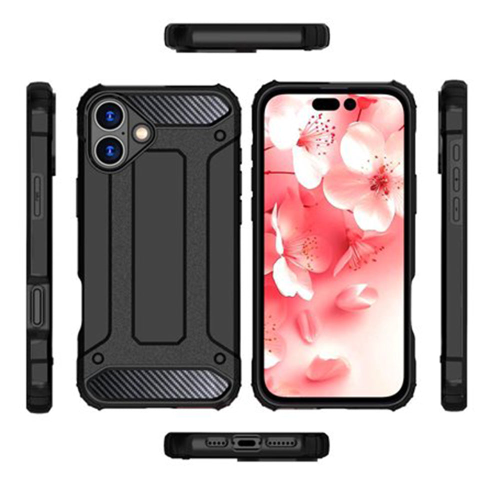 Husa pentru Apple iPhone 16 Pro Max, Techsuit, Hybrid Armor, Neagra