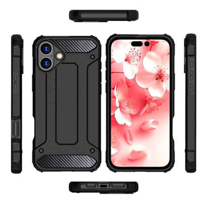 Husa pentru Apple iPhone 16 Pro Max, Techsuit, Hybrid Armor, Neagra
