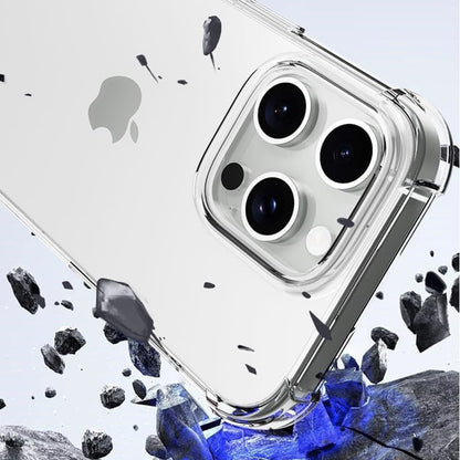 Husa pentru Apple iPhone 16 Pro Max, Techsuit, Shockproof Clear (Big Lens Hole), Transparenta