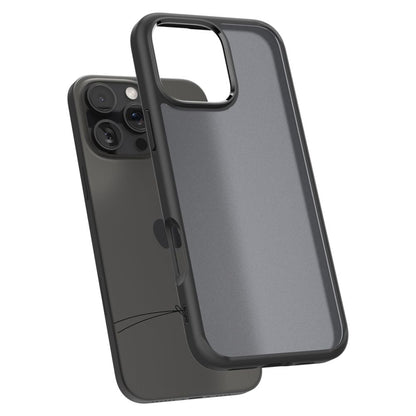 Husa pentru Apple iPhone 16 Pro, Spigen, Ultra Hybrid, Neagra Satinata ACS08124