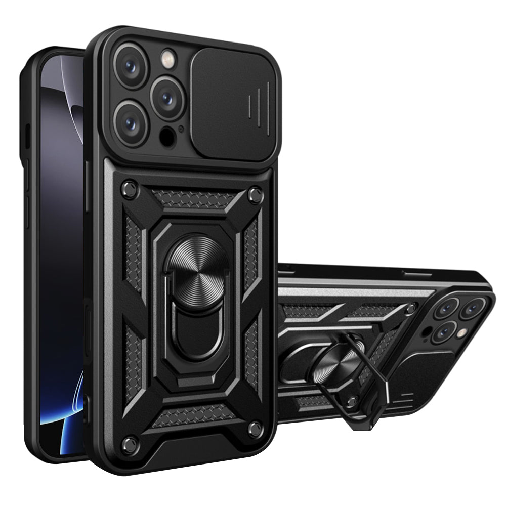 Husa pentru Apple iPhone 16 Pro, Techsuit, CamShield, Neagra