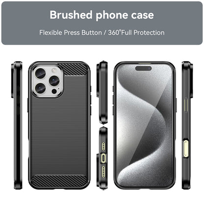 Husa pentru Apple iPhone 16 Pro, Techsuit, Carbon, Neagra